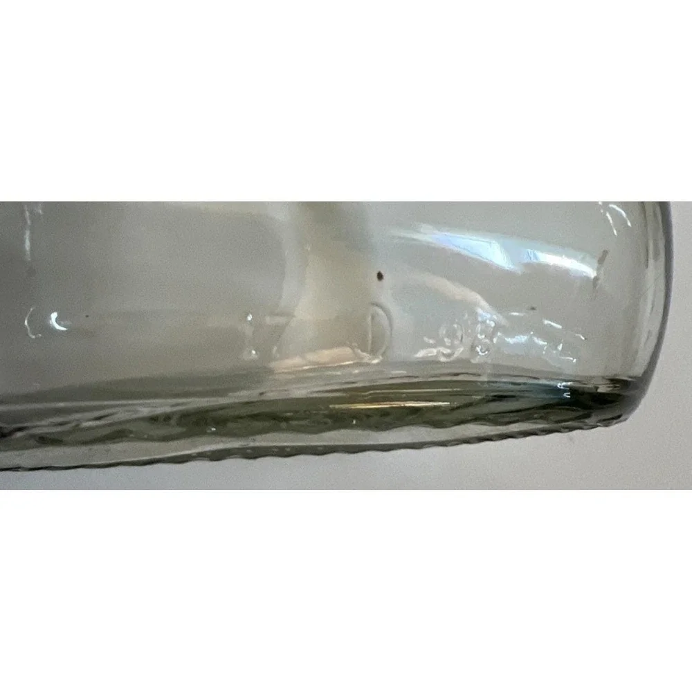 Vintage Farmland Clear Glass Quart Size Milk‎ Bottles Lot of 9 Includes No.13